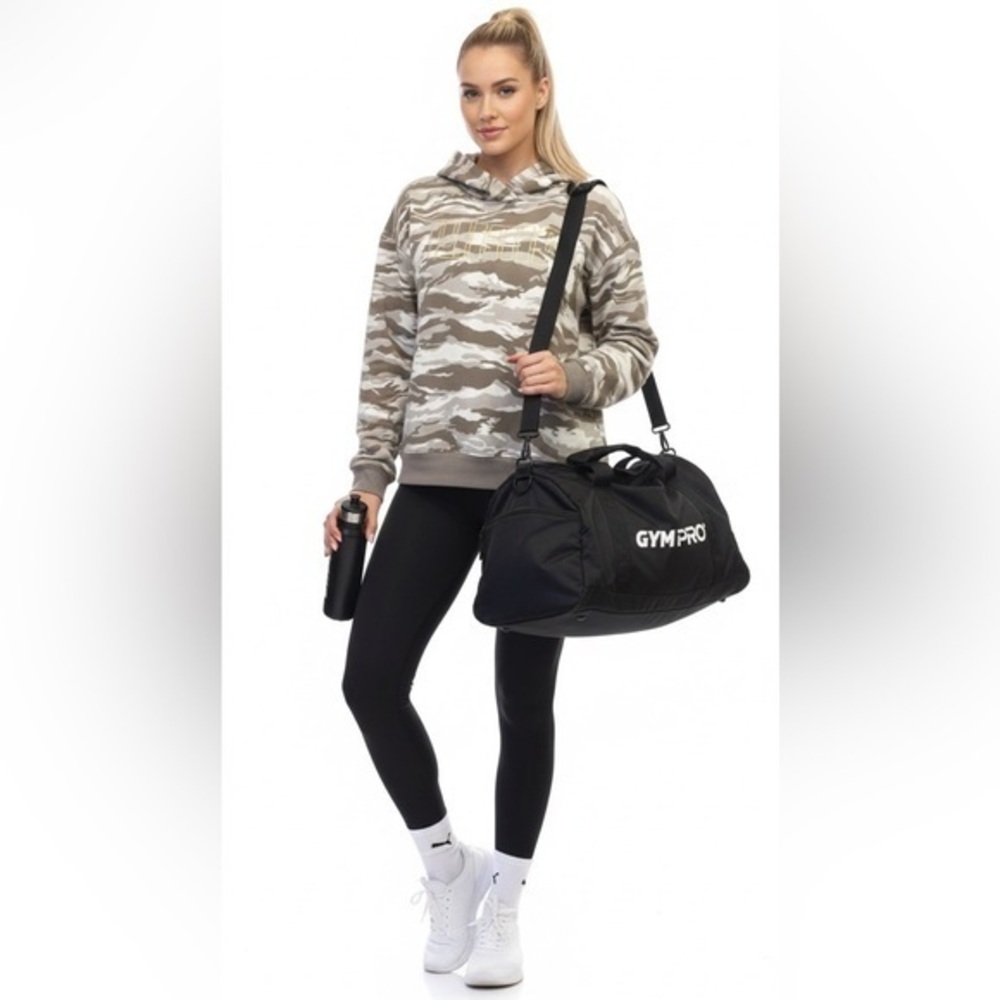 Puma Camouflage Army Print Hoodie Size Small Cotton Elevated Athleisure Wear